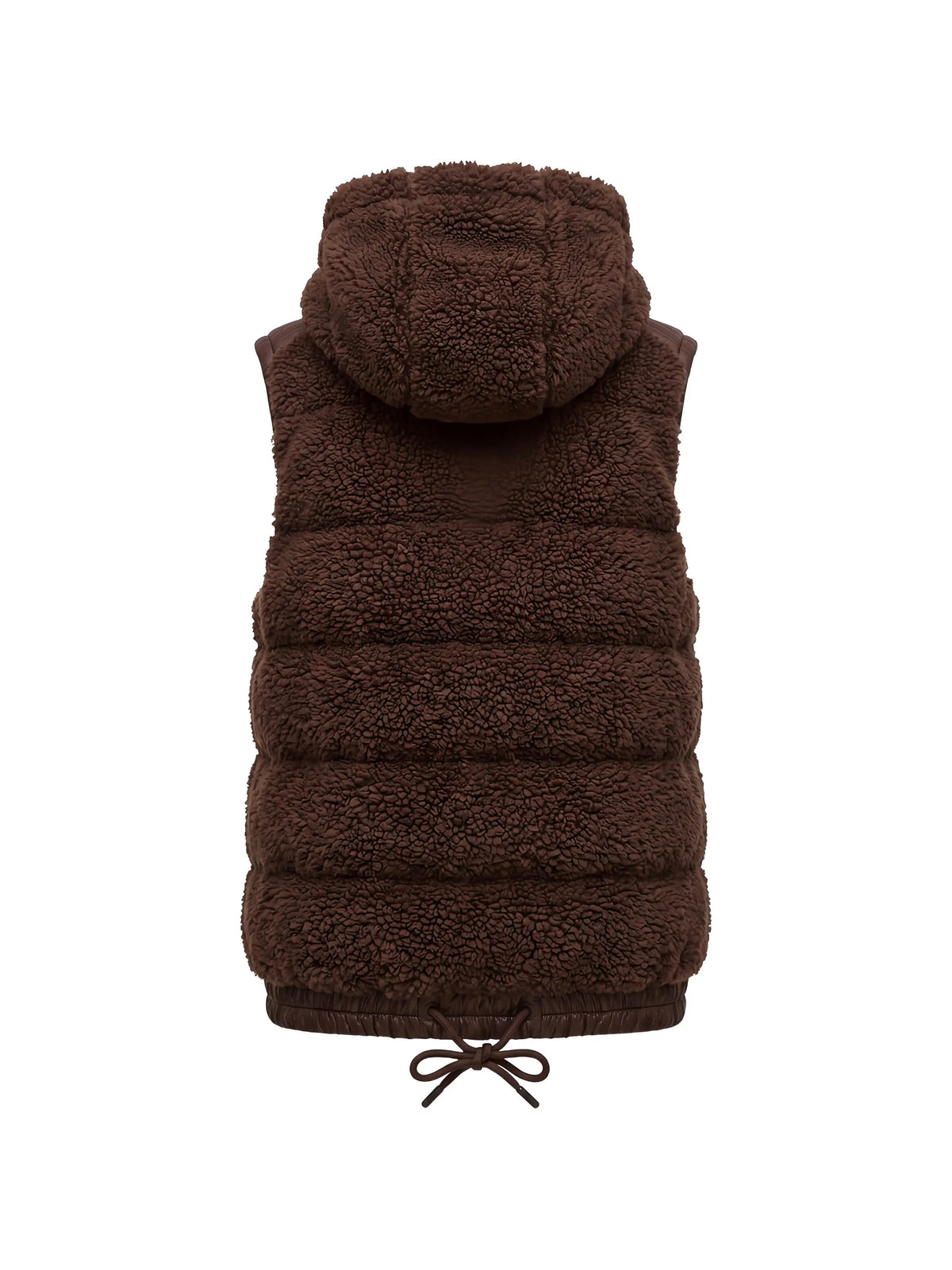 logo-patch hooded gilet
