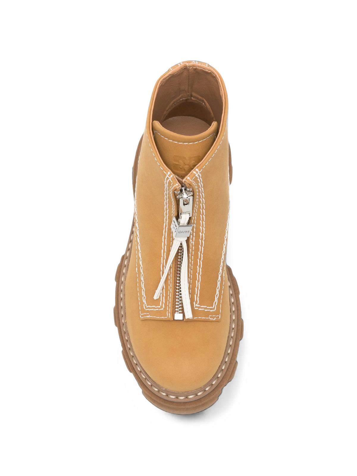 cleated zip ankle boots