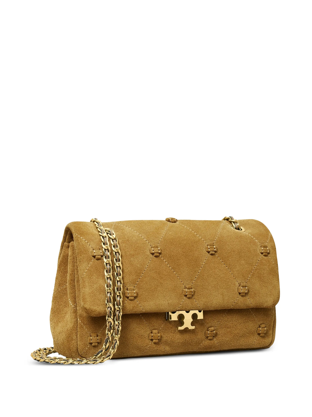 small Bunny Knot suede shoulder bag
