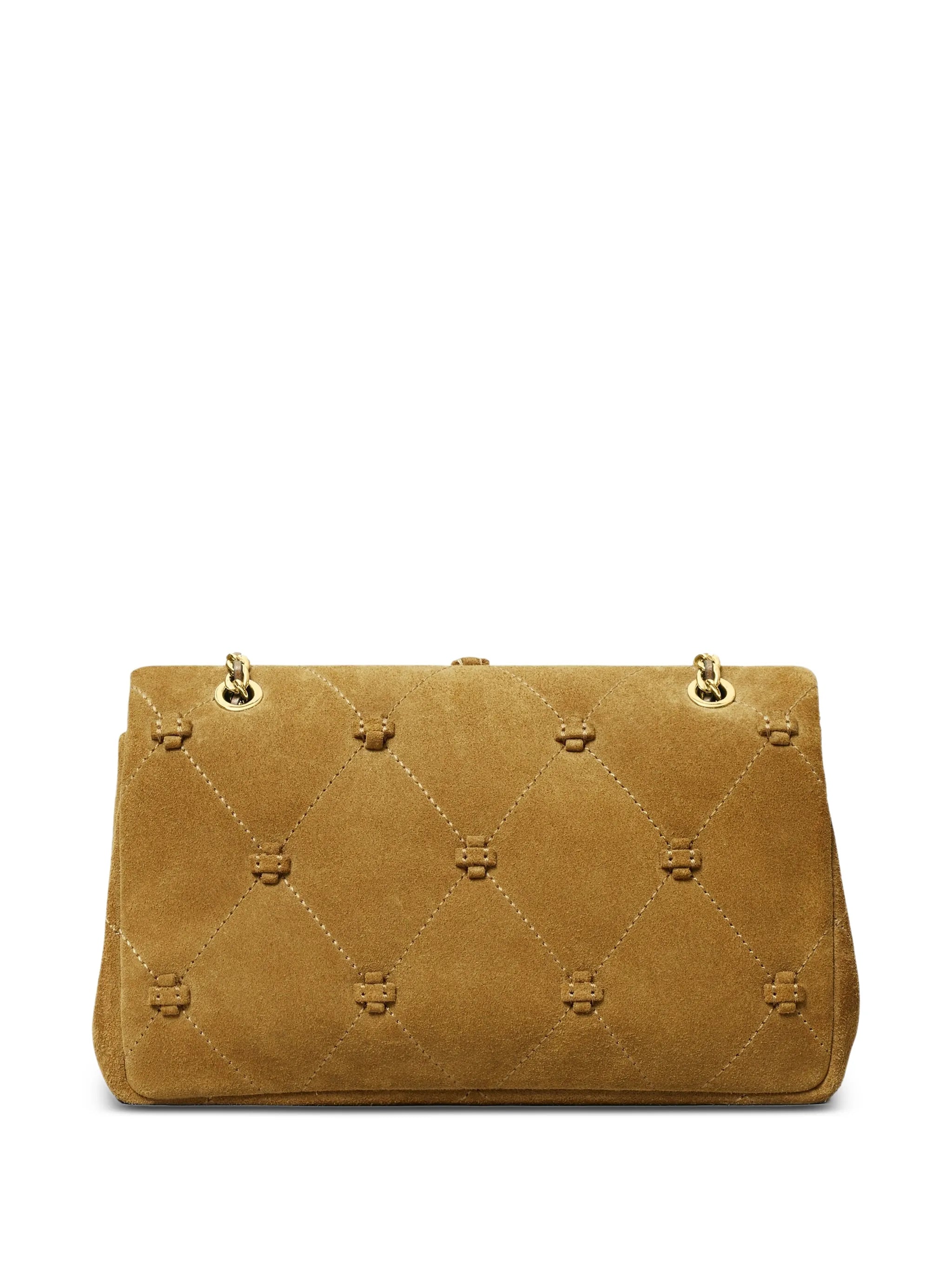 small Bunny Knot suede shoulder bag