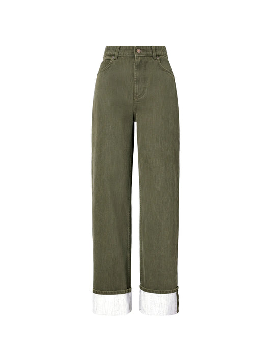 cuffed jeans