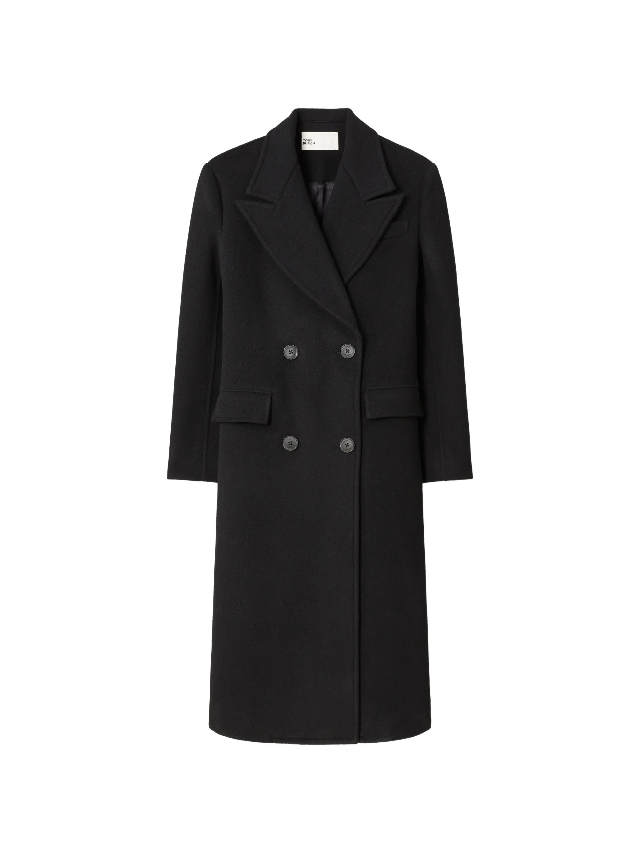 double-breasted wool coat