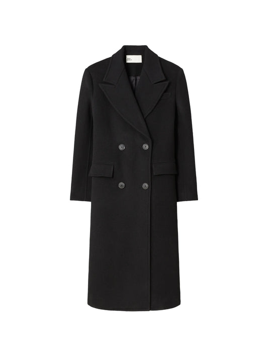 double-breasted wool coat