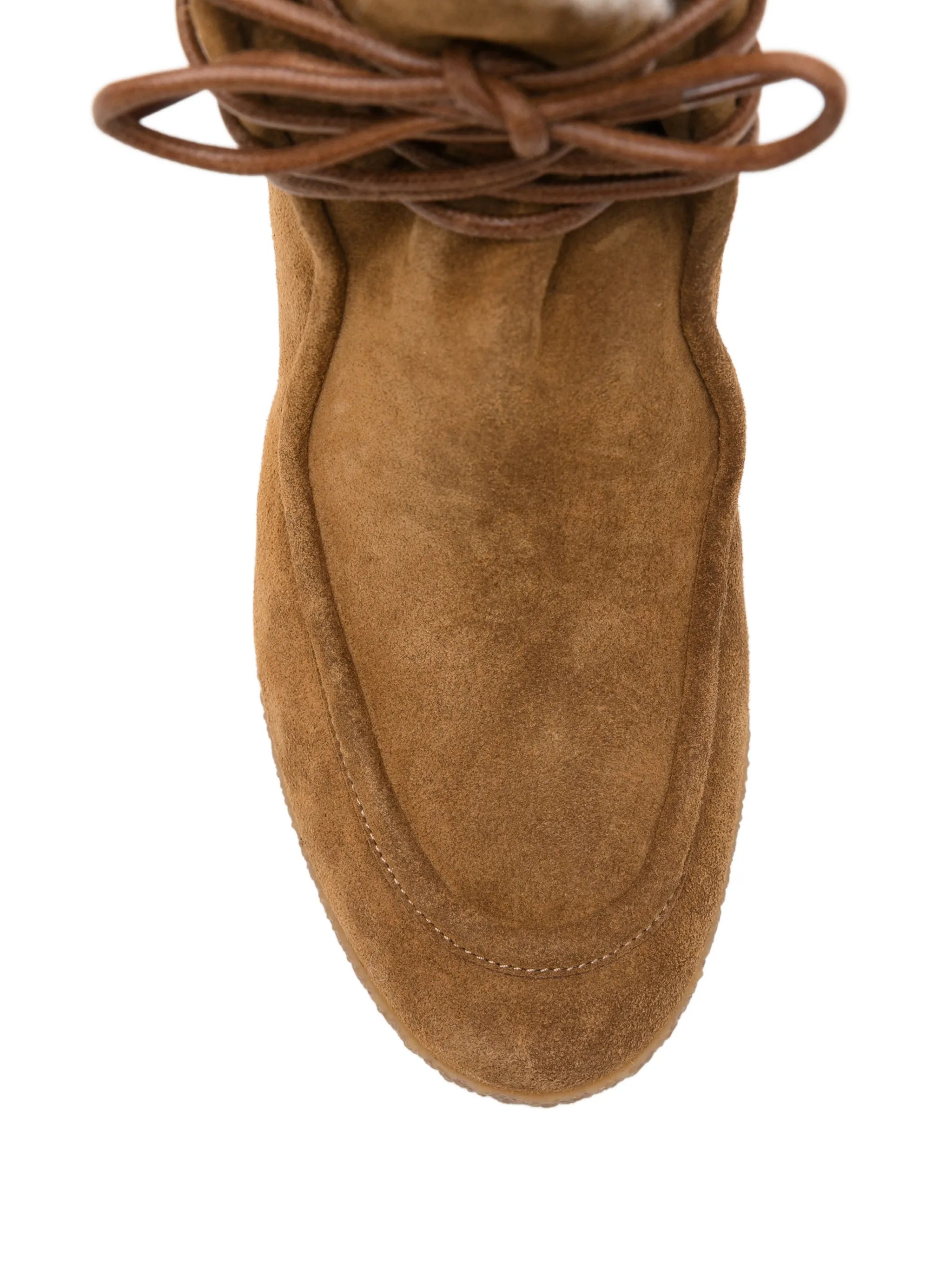 Cylia lace-up wedge ankle boots