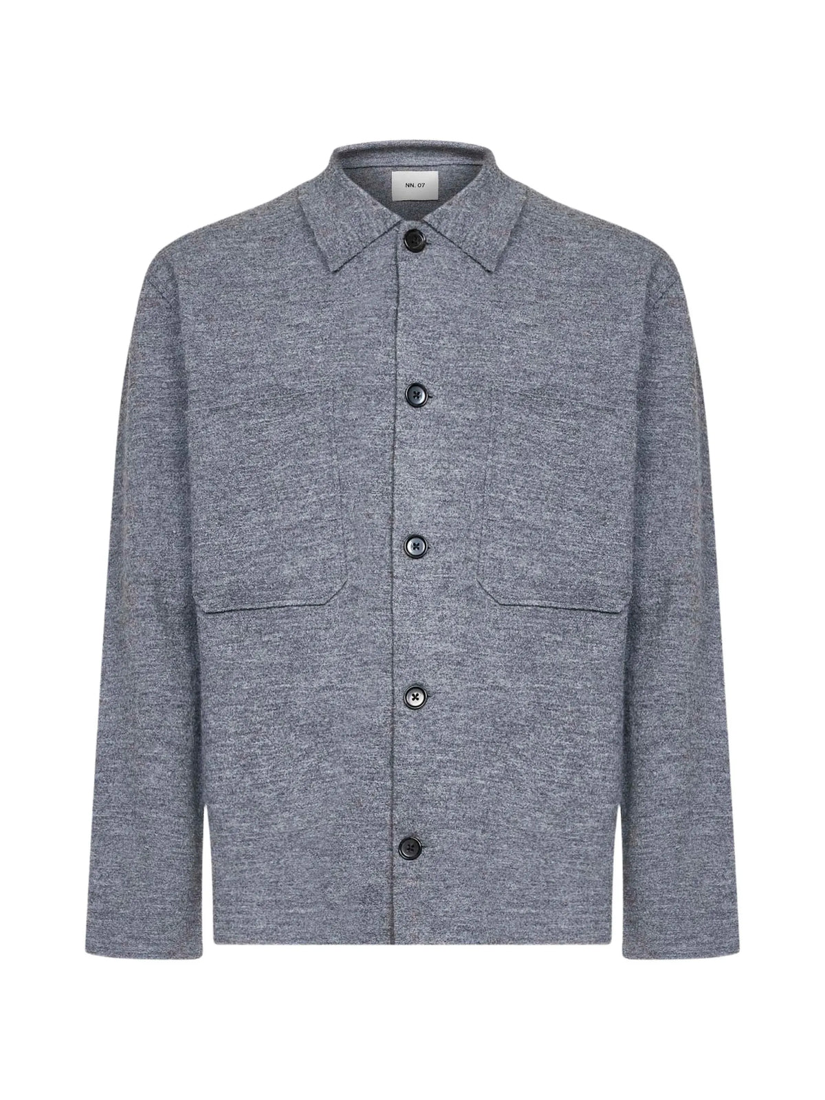 button-up wool sweater