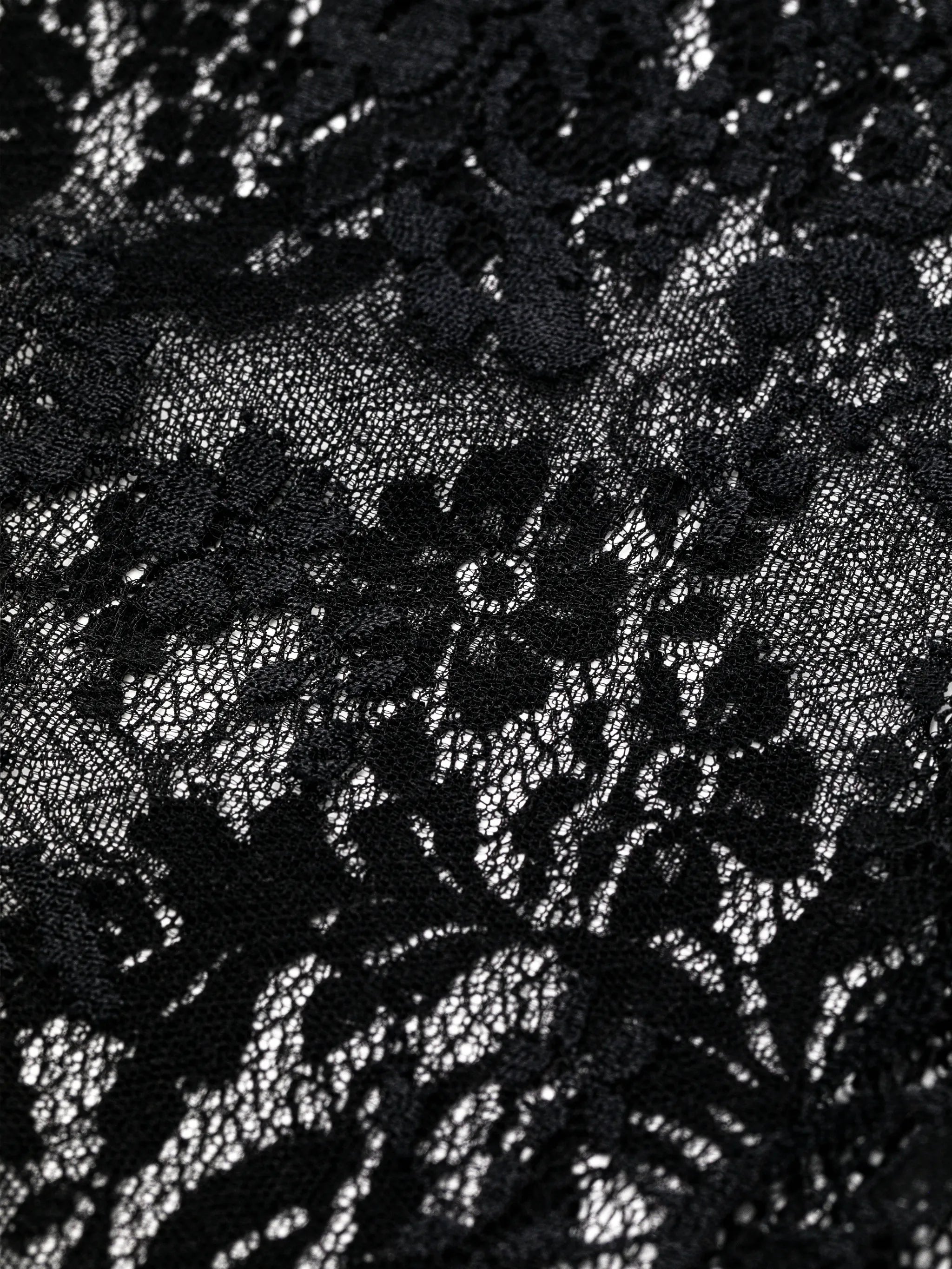 floral-lace tights