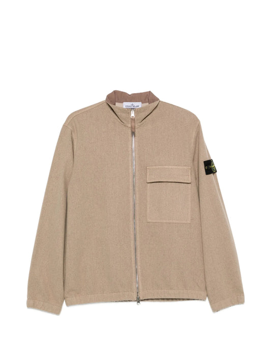1200033 wool nylon flannel-tc overshirt