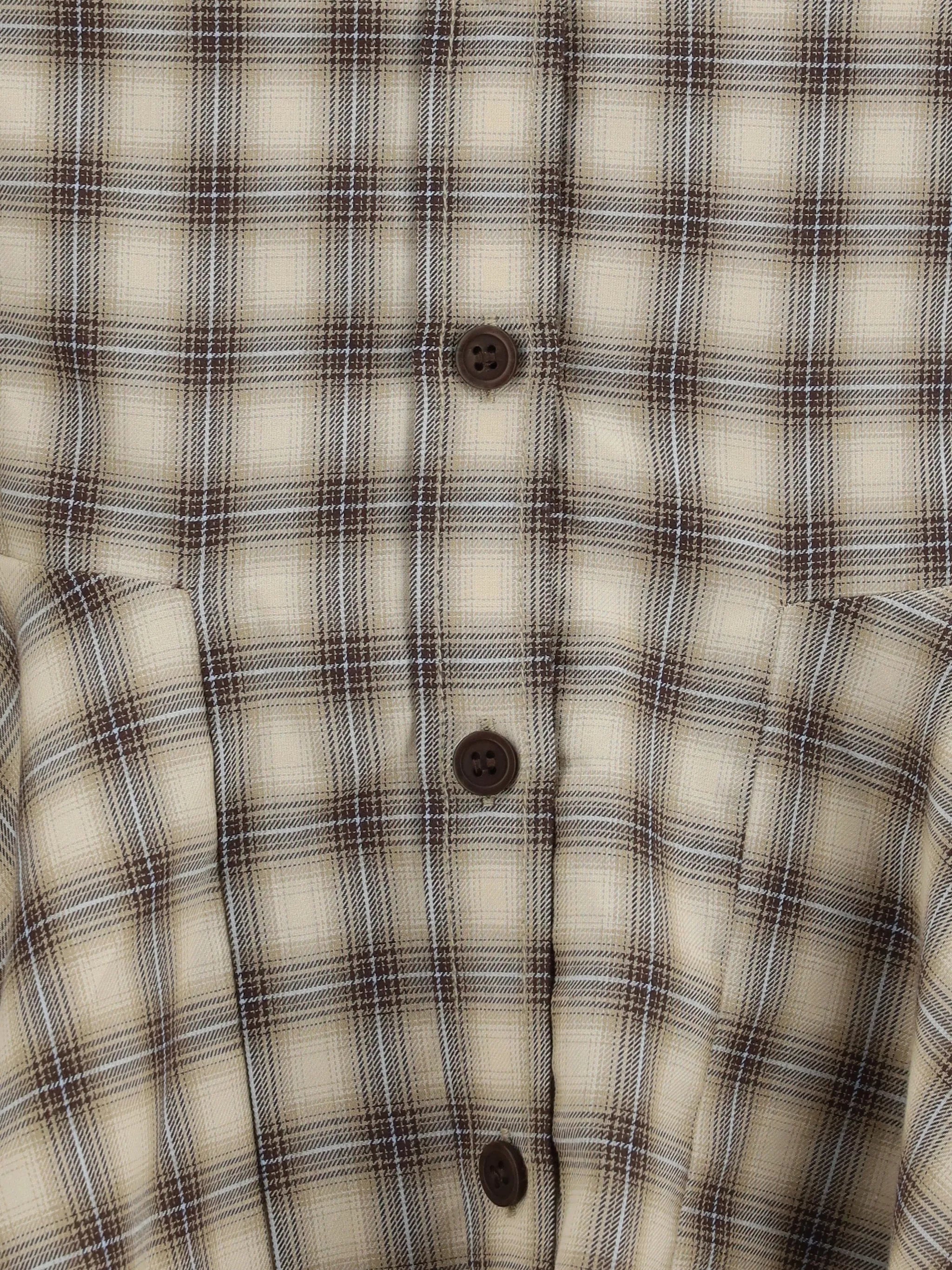 check peplum shirt