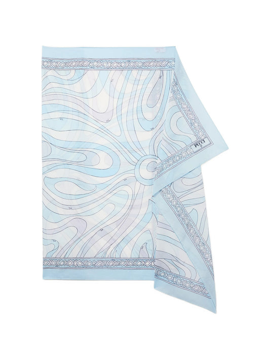 Marmo-print cotton sarong