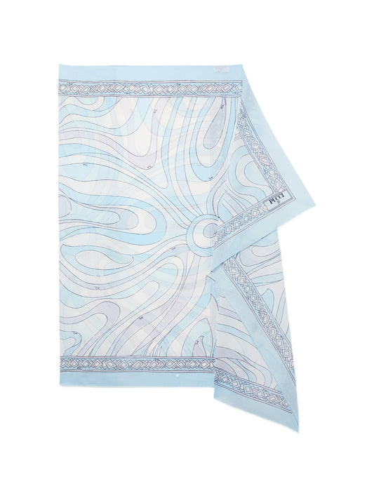 Marmo-print cotton sarong