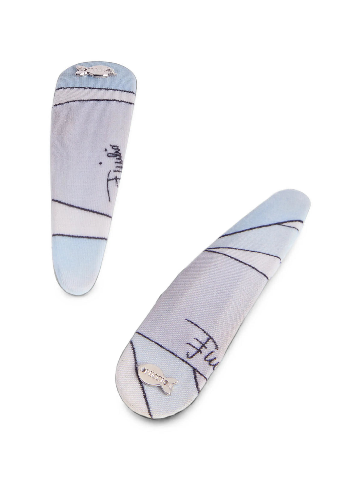 Marmo print hair clip set