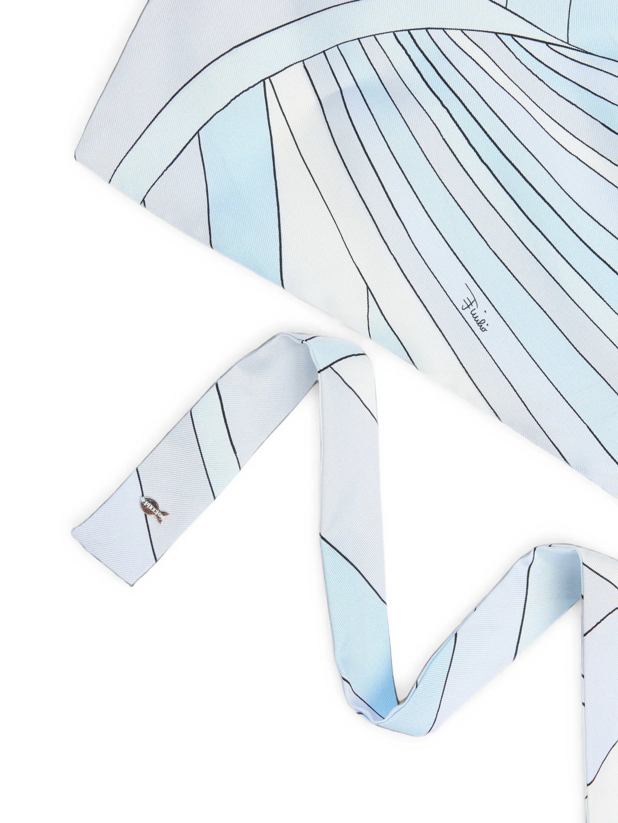 Iride-print silk bandana