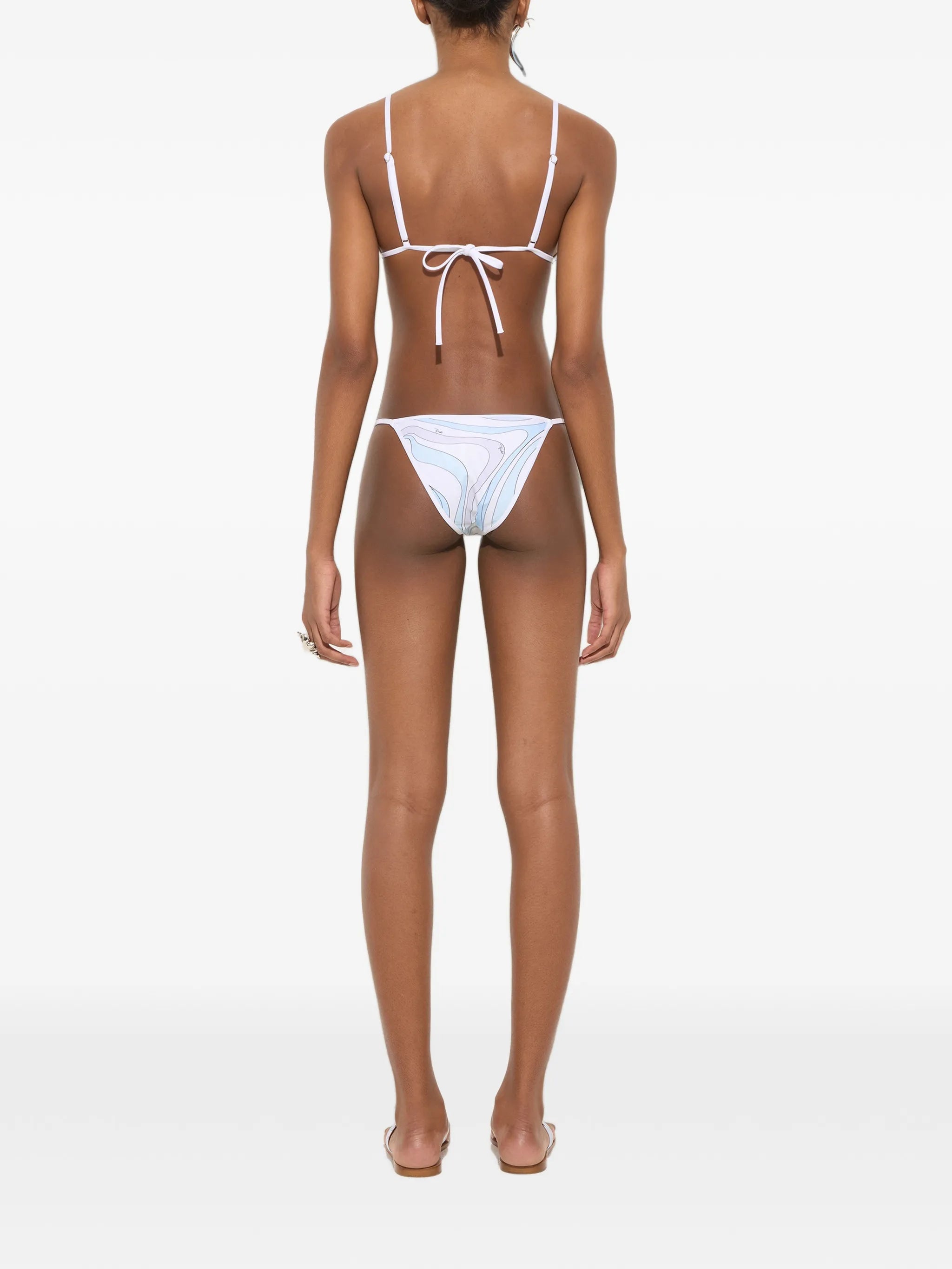 Marmo-print bikini bottoms