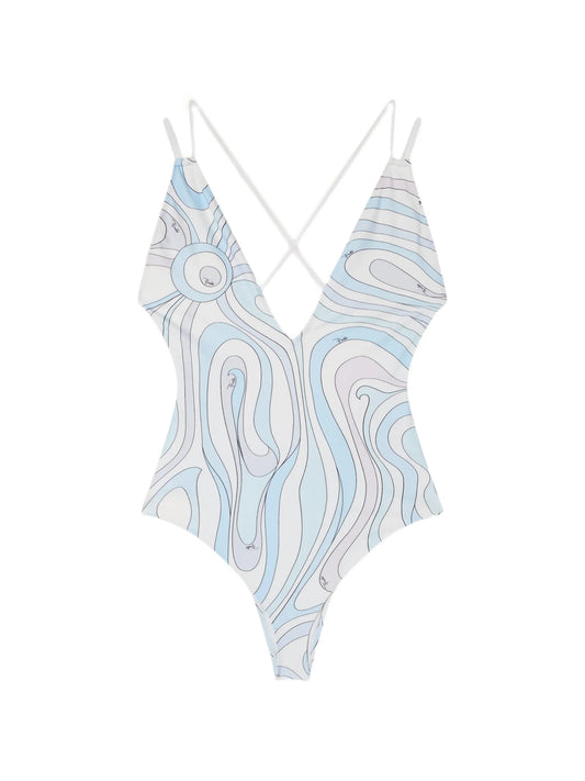 Marmo-print swimsuit
