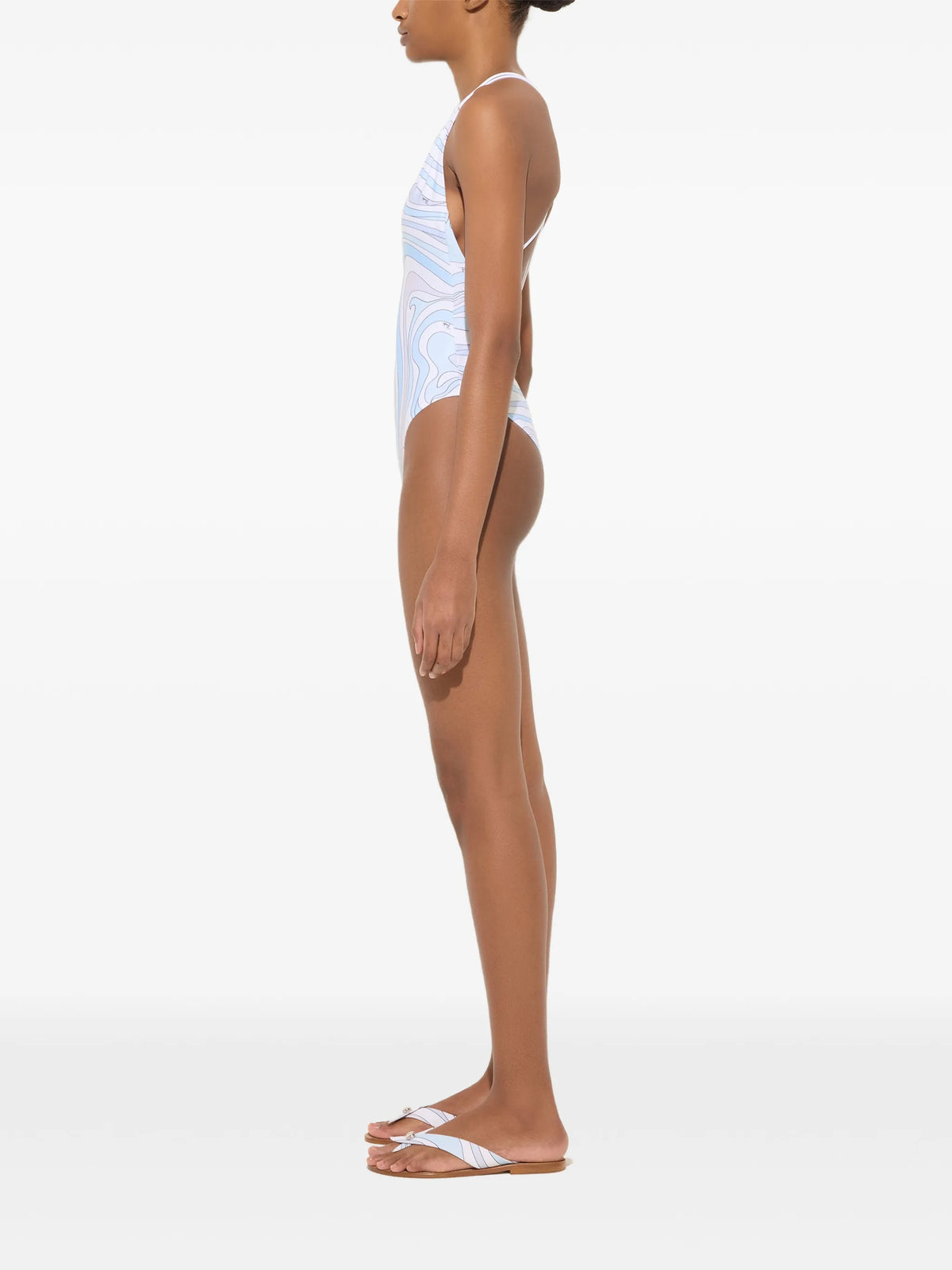 Marmo-print swimsuit