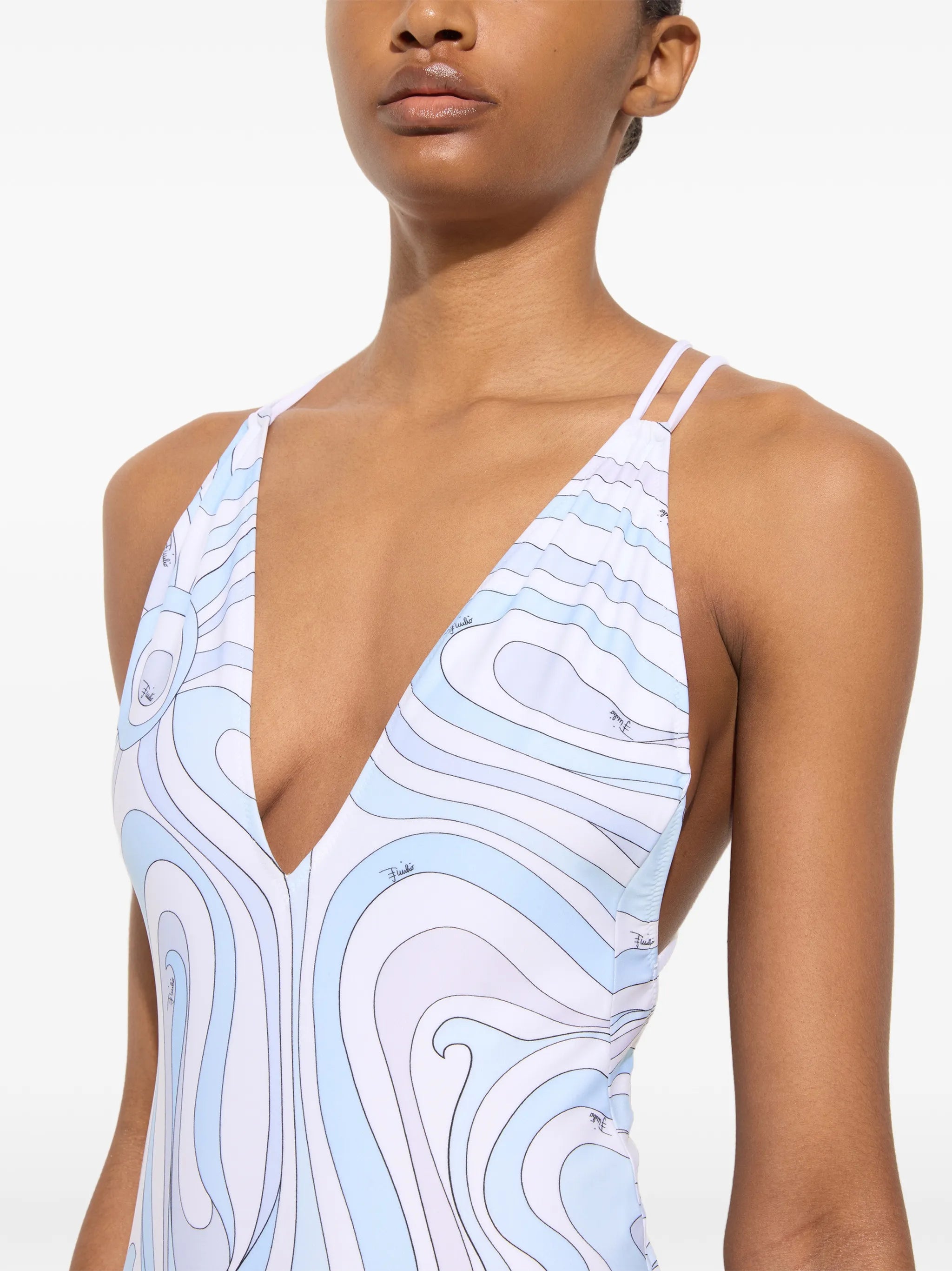 Marmo-print swimsuit