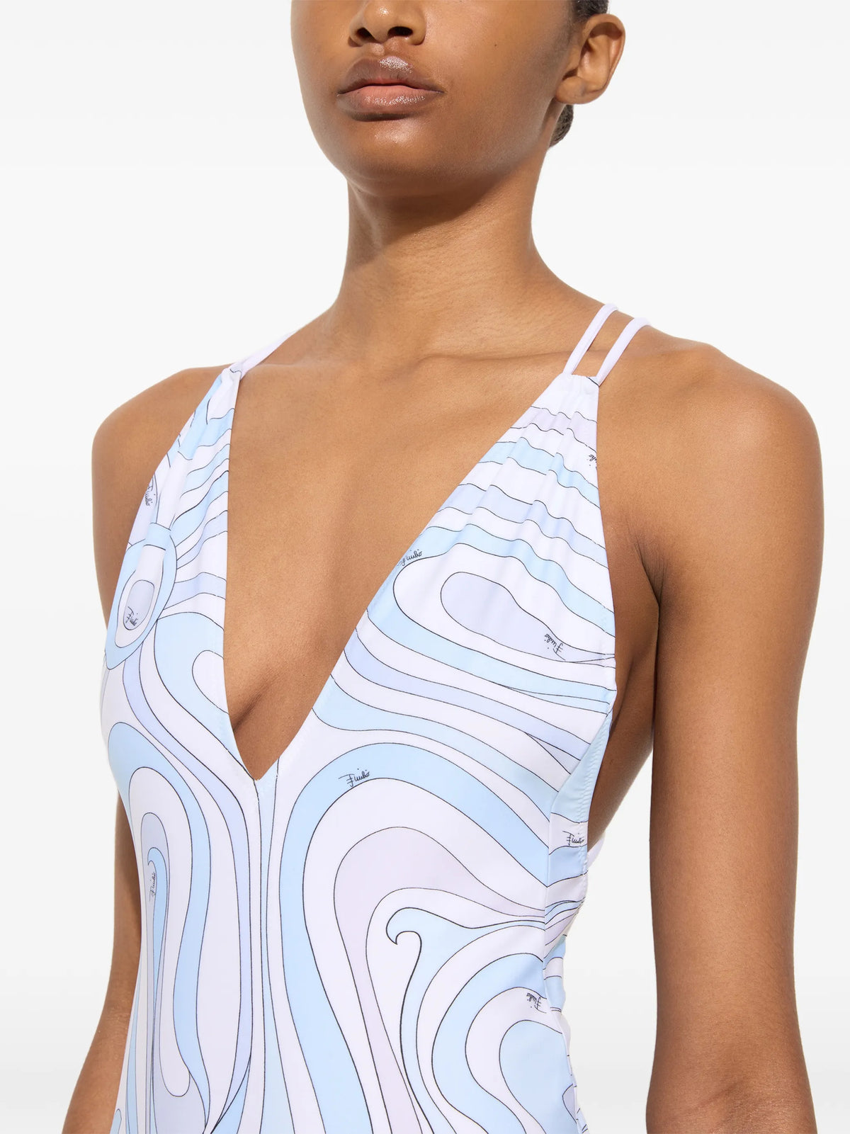 Marmo-print swimsuit