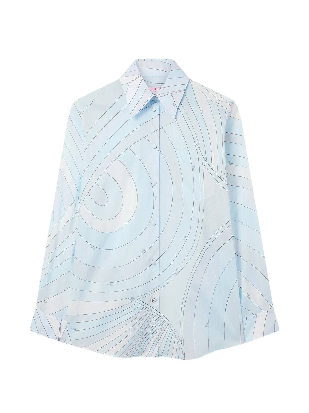 Iride print muslin shirt