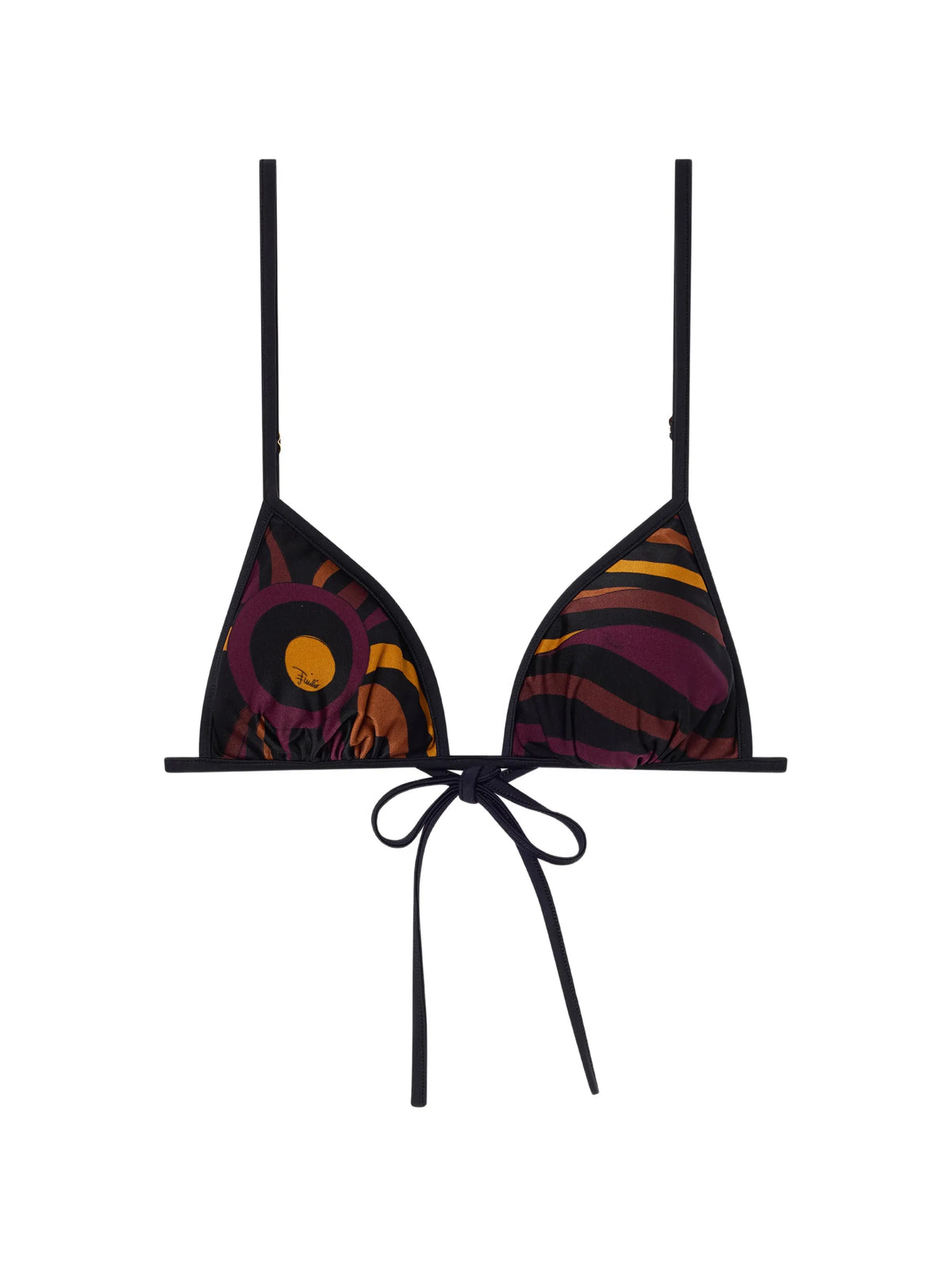 Marmo print bikini top
