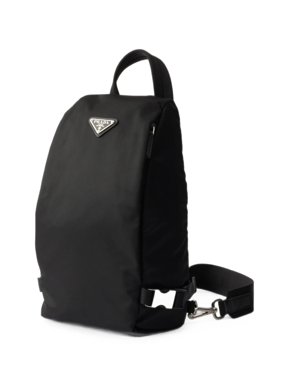 Re-Nylon and Saffiano leather backpack