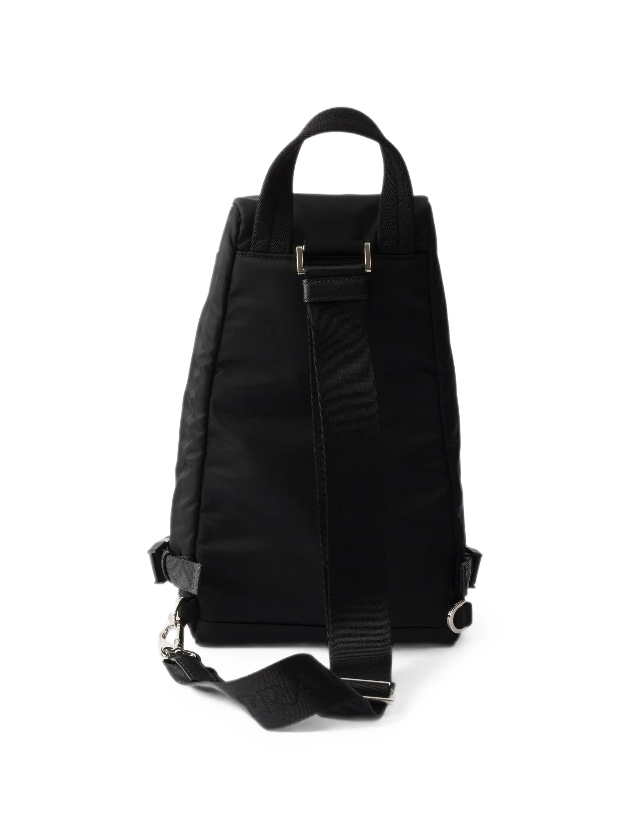 Re-Nylon and Saffiano leather backpack