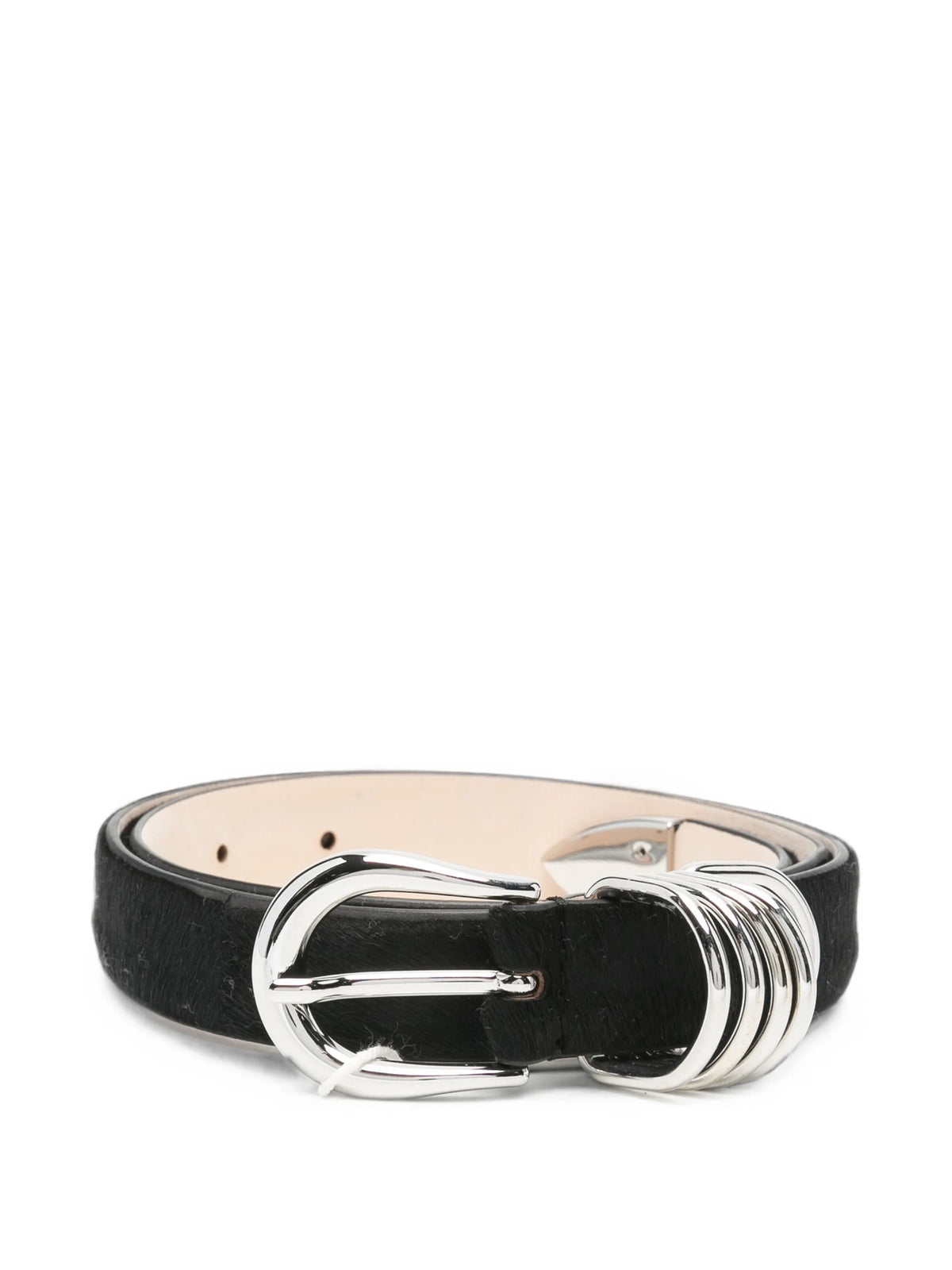 Hollyhock pony-hair belt