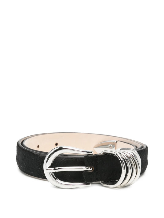 Hollyhock pony-hair belt