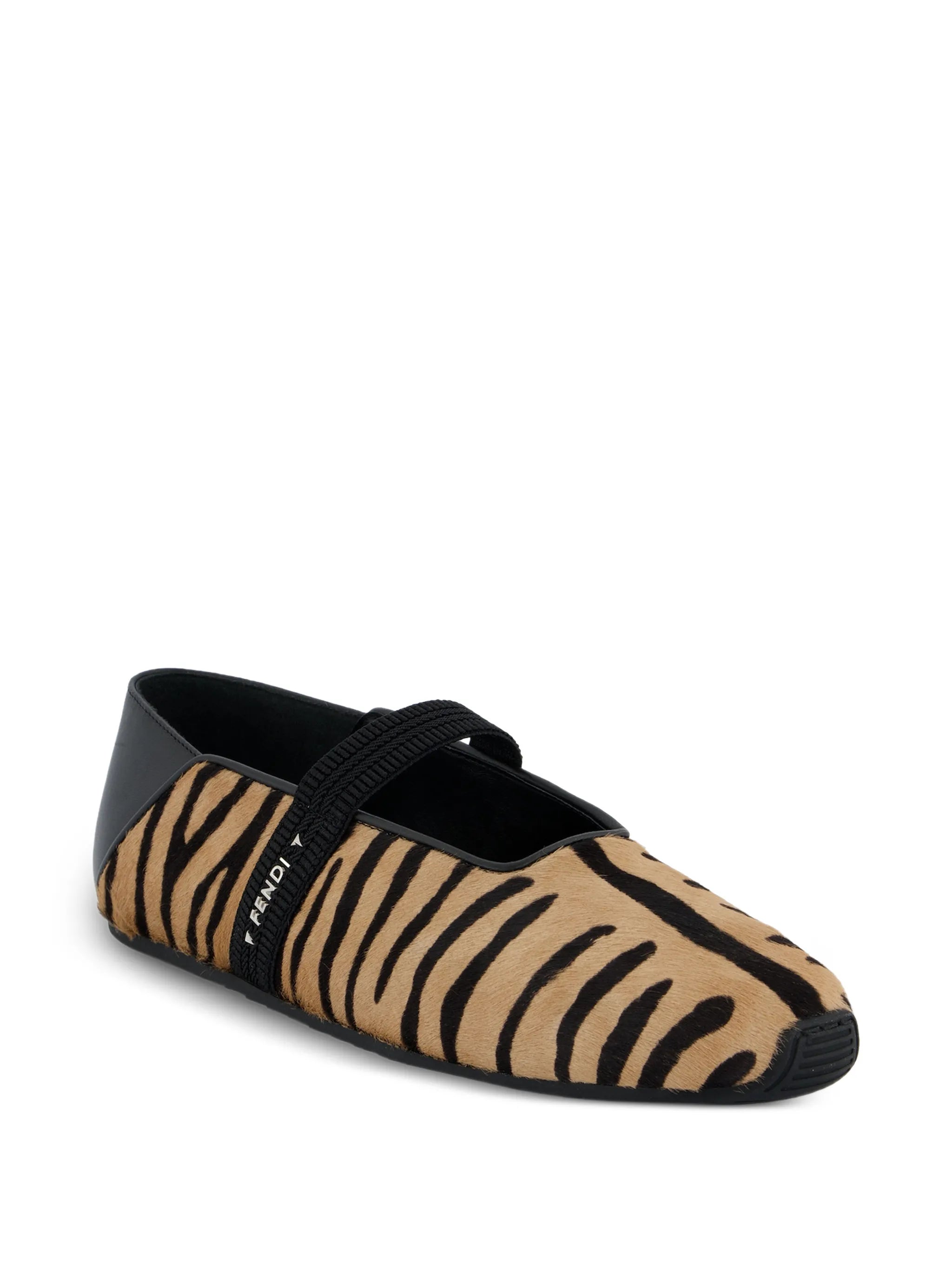Academia animal-print ballet flats