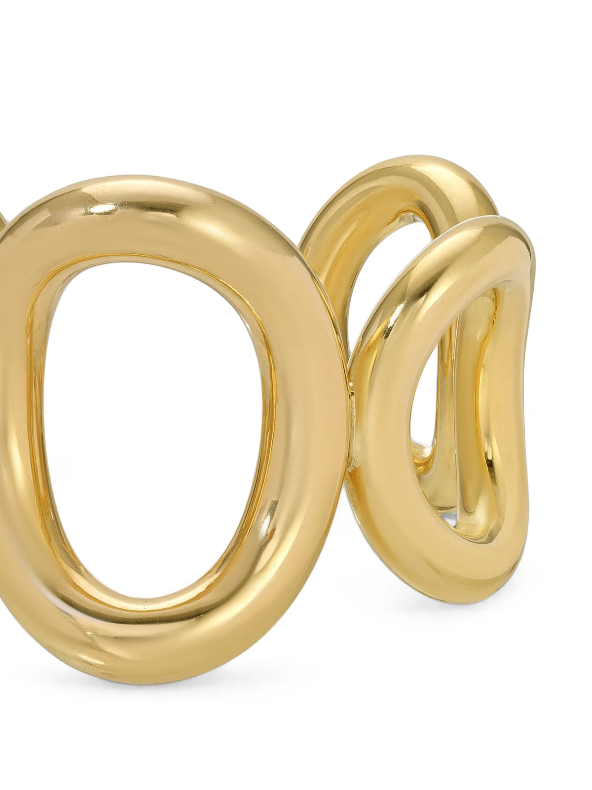 sculptural oval cuff