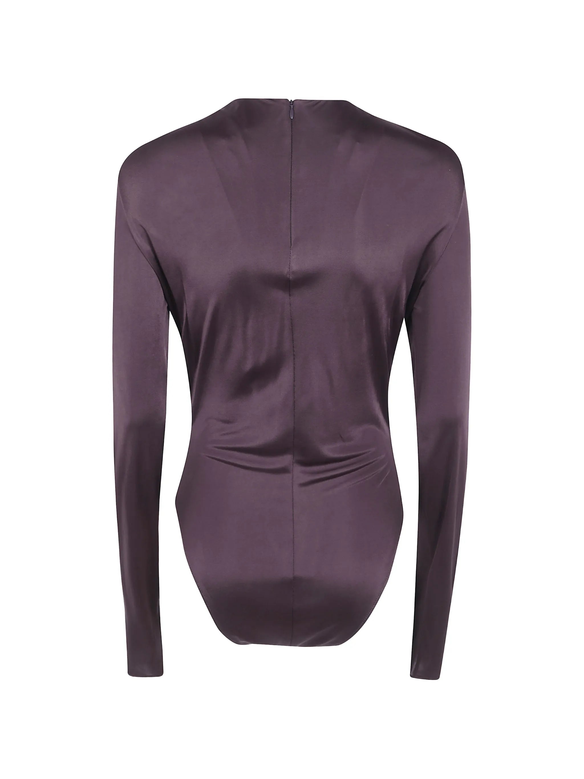 twist-detail long-sleeve bodysuit