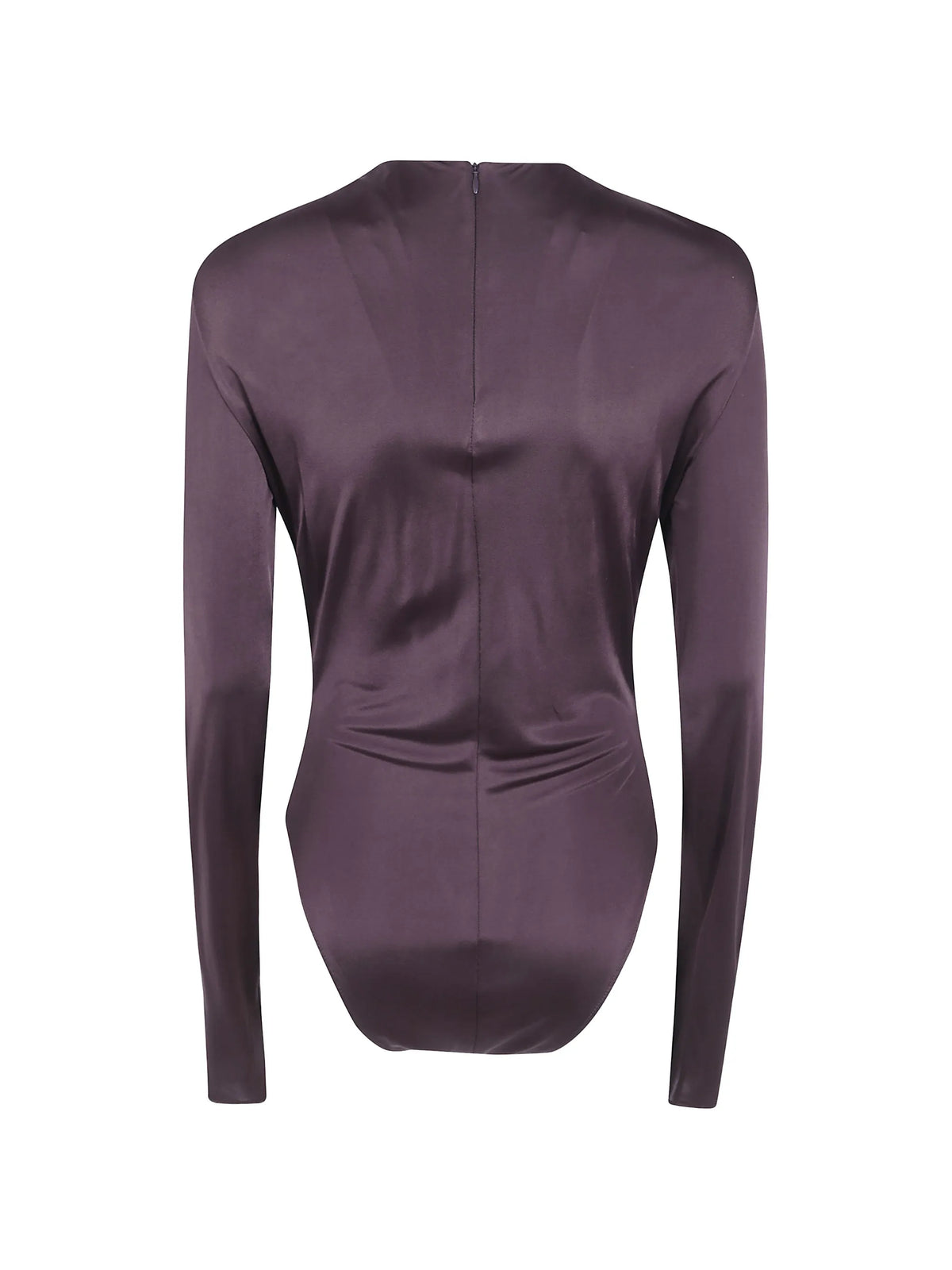 twist-detail long-sleeve bodysuit