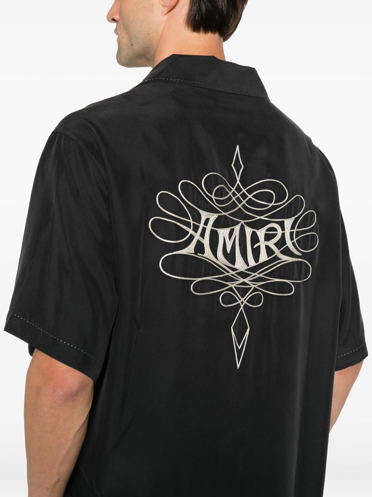 logo-embroidered short-sleeve shirt