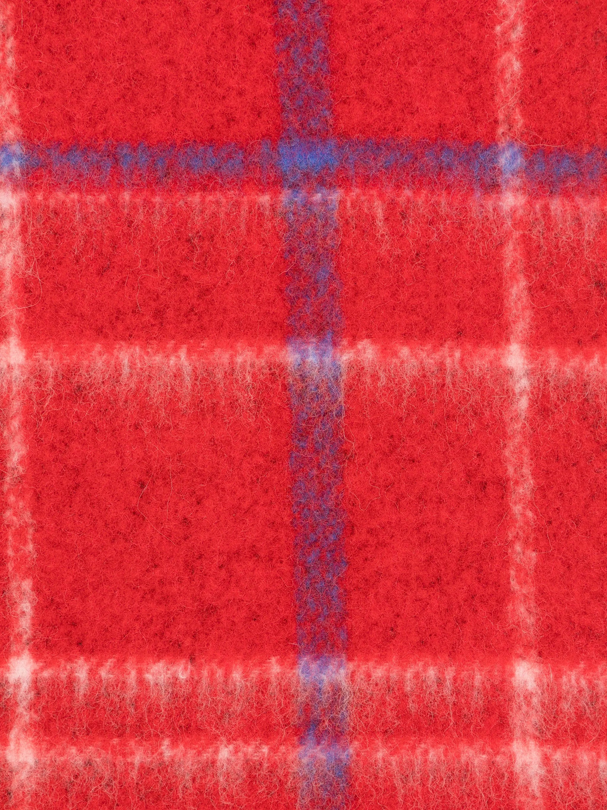 Orb-patch check scarf