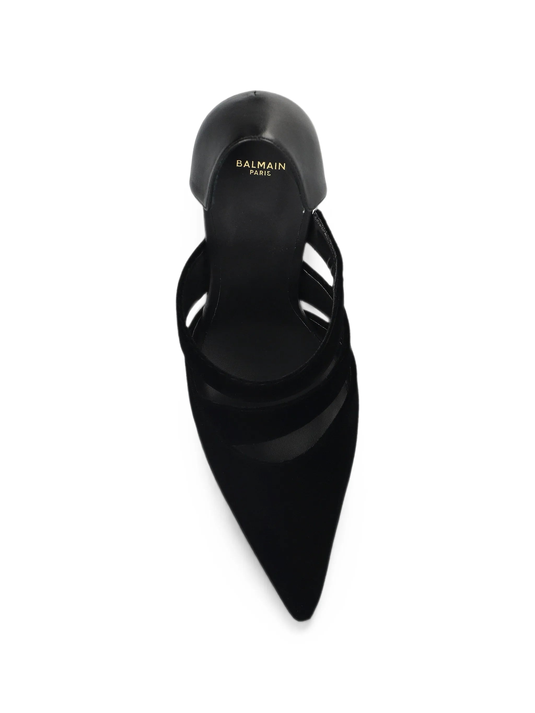 multi-strap pointed-toe heeled pumps