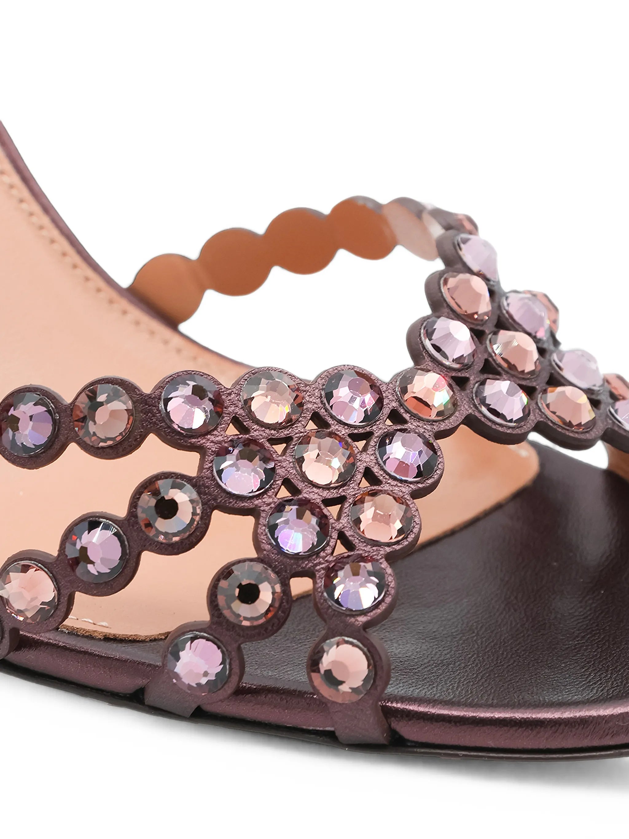 Tequila crystal-embellished sandals