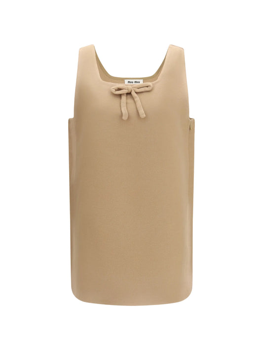 waxed double wool dress