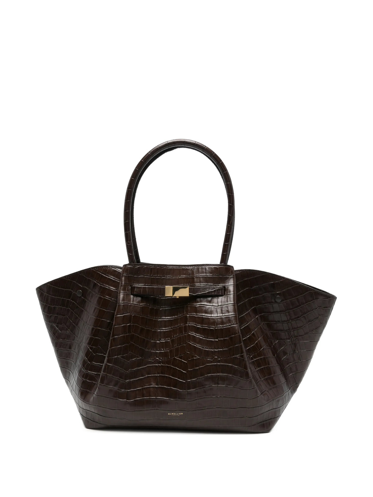 New York croc-effect tote bag