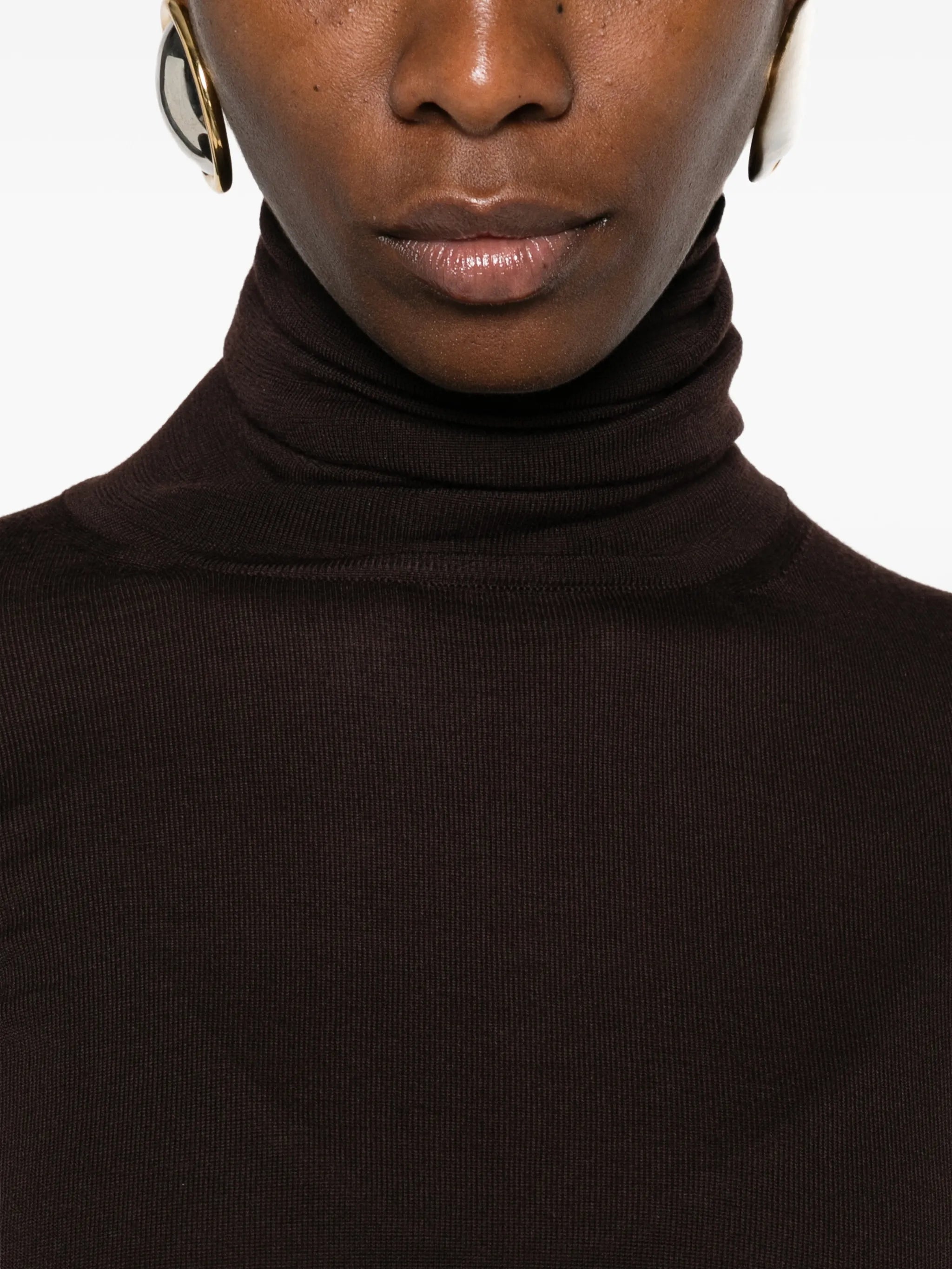 roll-neck sweater