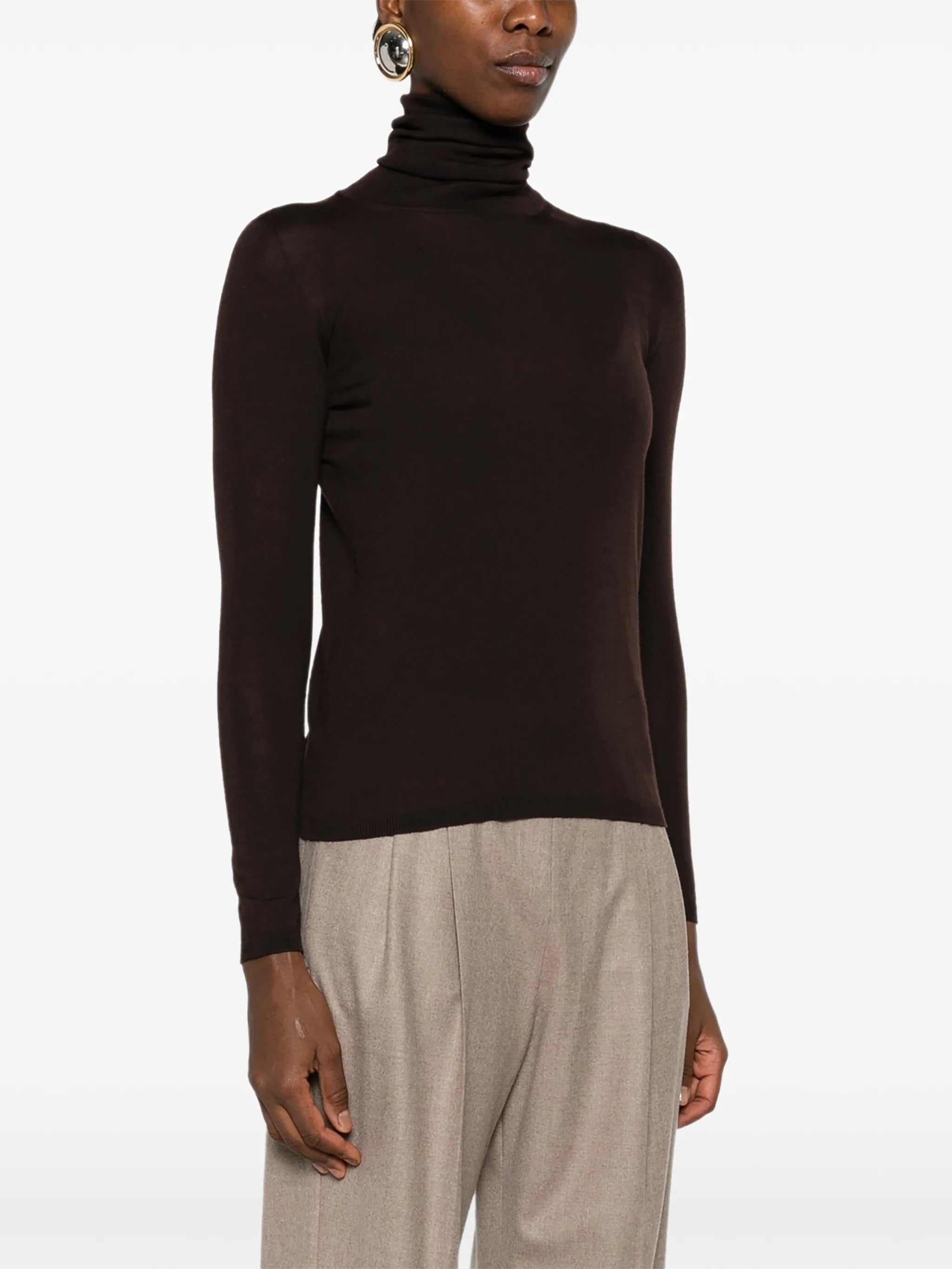 roll-neck sweater