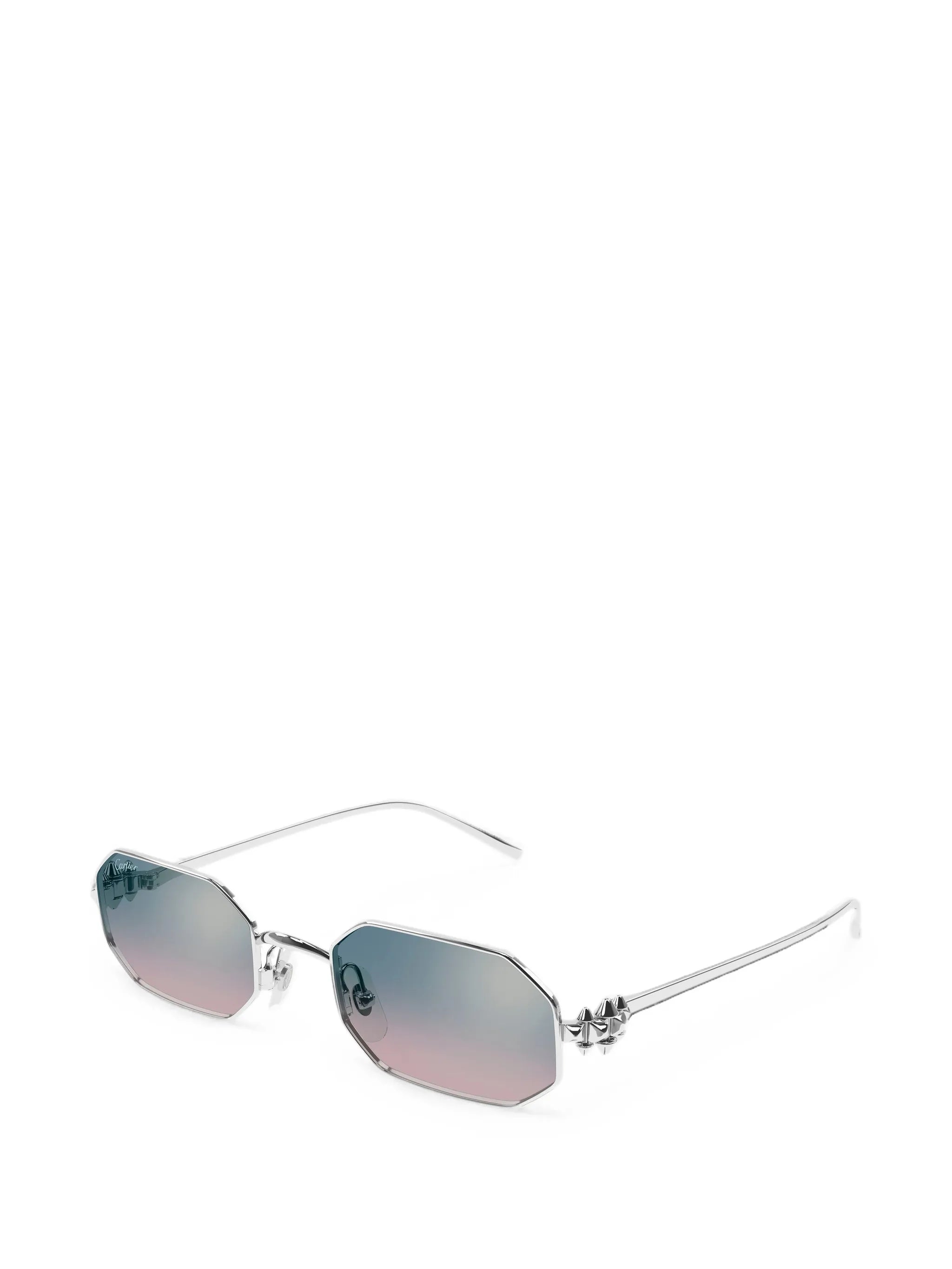 geometric-frame sunglasses