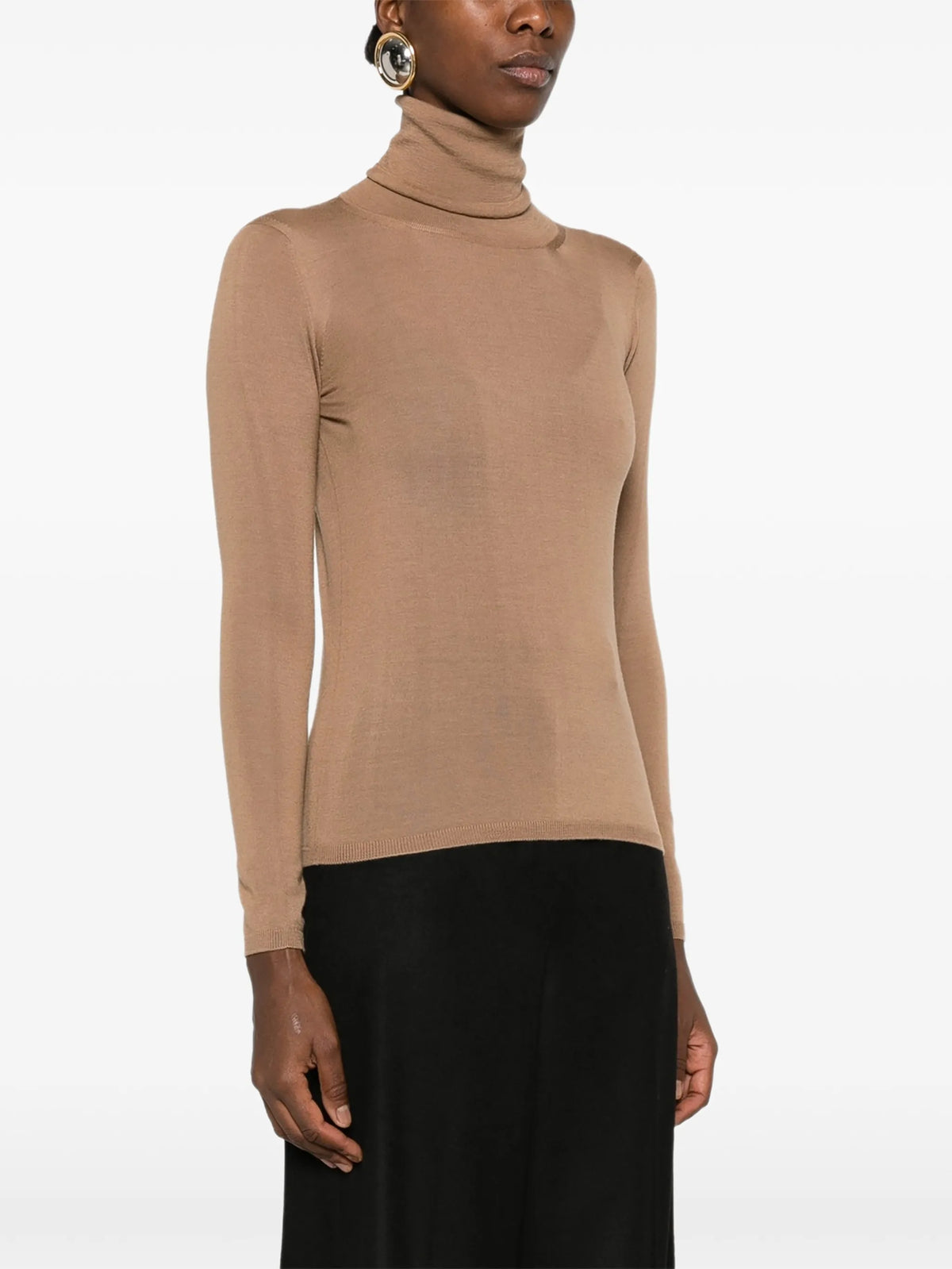 roll-neck long-sleeve sweater