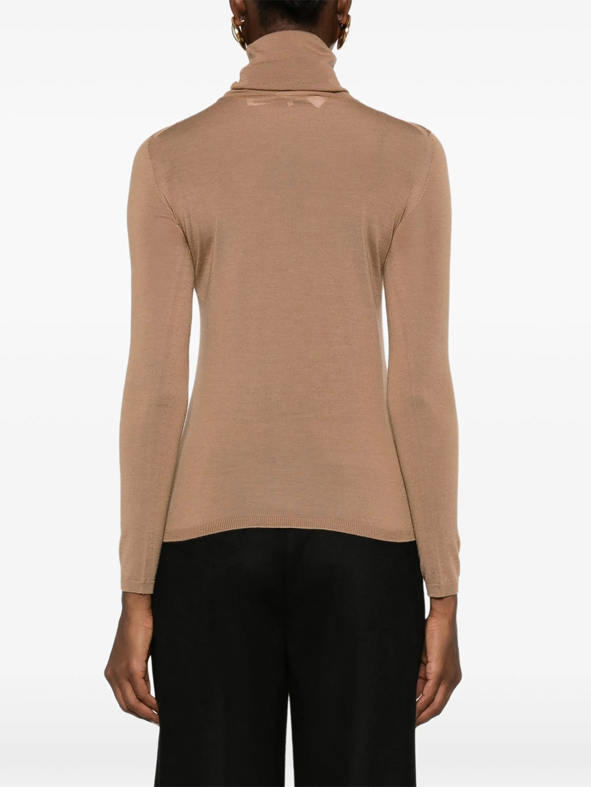 roll-neck long-sleeve sweater
