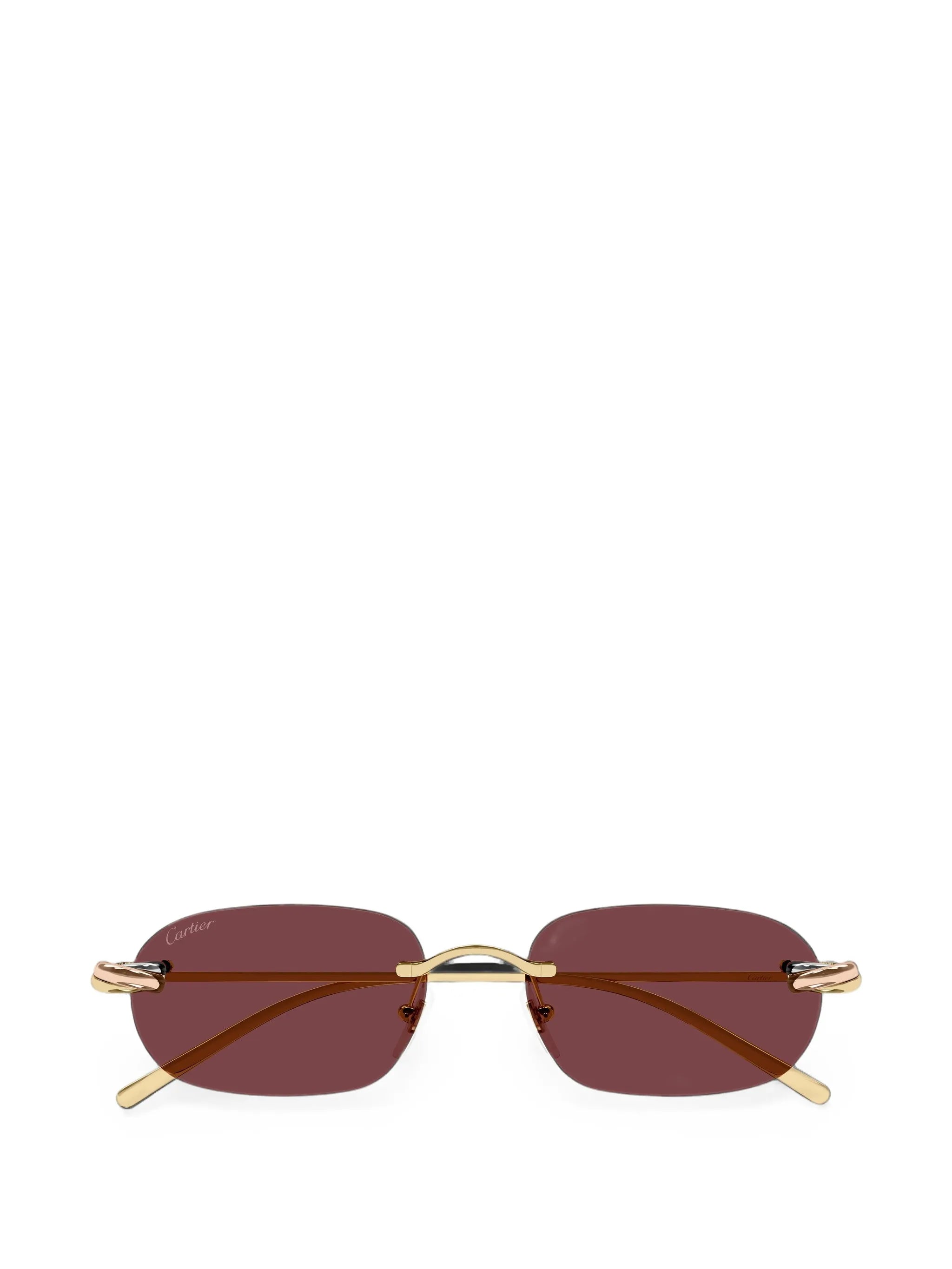 rimless-frame sunglasses