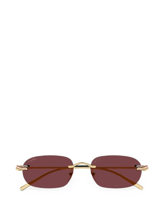 rimless-frame sunglasses