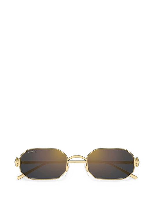 geometric-frame sunglasses