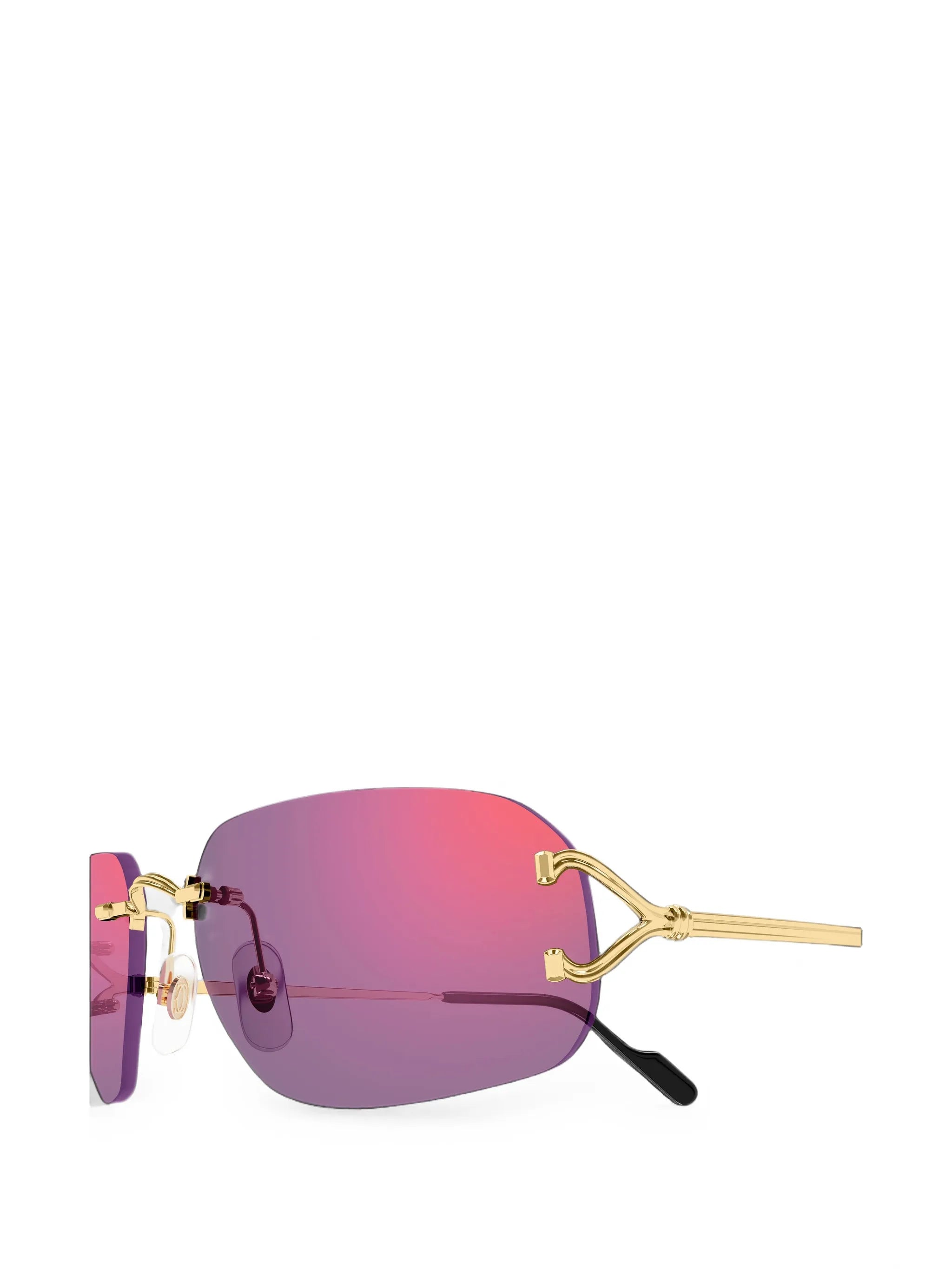 C de Cartier rimless sunglasses