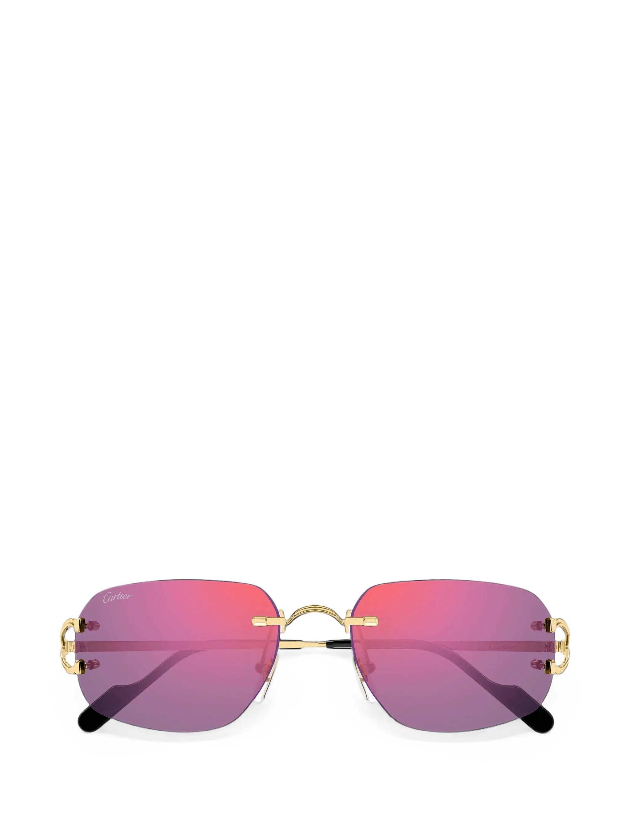 C de Cartier rimless sunglasses