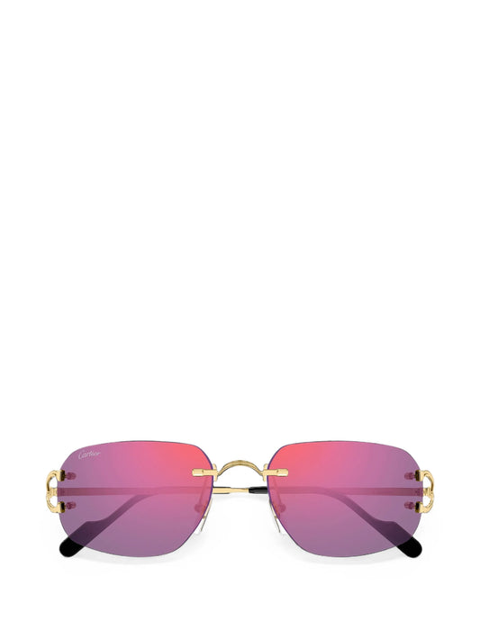C de Cartier rimless sunglasses