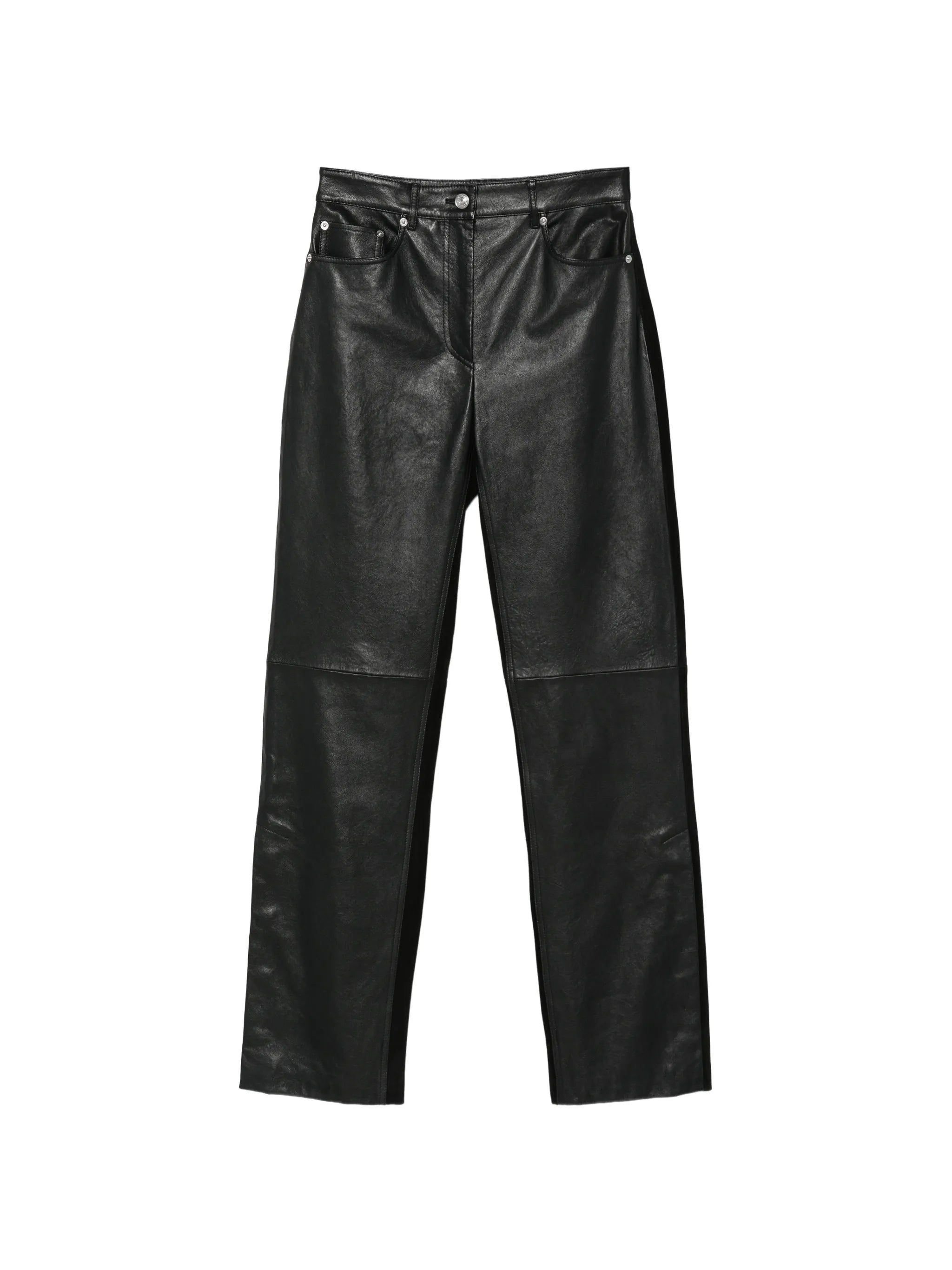 Crespo leather panelled trousers