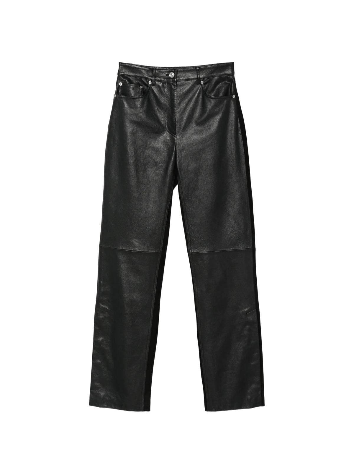 Crespo leather panelled trousers
